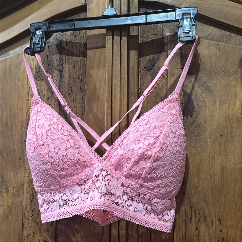Xhilaration Pink Lace Bralette